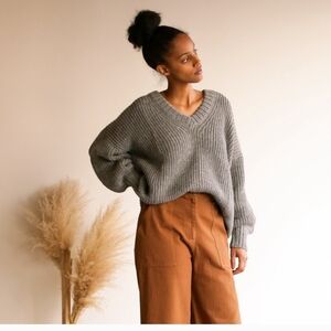 Black First Rite 100% Alpaca Sweater